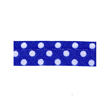 Sewing piping navy blue with white dots 10 mm 74851028
